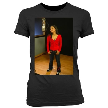 Christina Milian Women's Junior Cut Crewneck T-Shirt