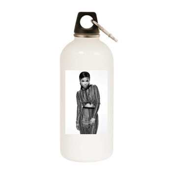 Christina Milian White Water Bottle With Carabiner