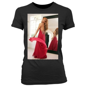 Christina Milian Women's Junior Cut Crewneck T-Shirt