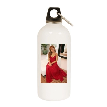 Christina Milian White Water Bottle With Carabiner