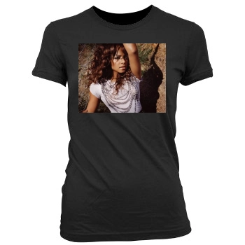 Christina Milian Women's Junior Cut Crewneck T-Shirt