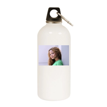 Christina Milian White Water Bottle With Carabiner