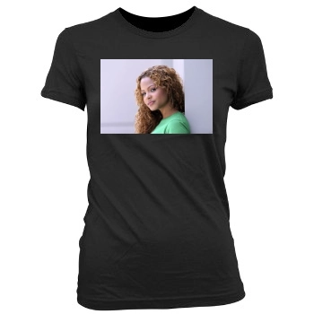 Christina Milian Women's Junior Cut Crewneck T-Shirt