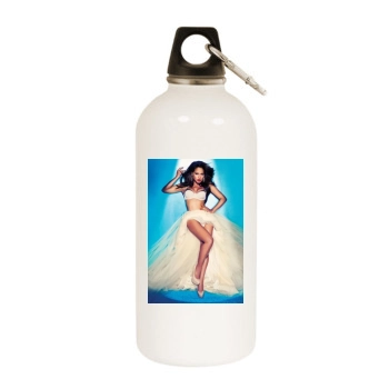 Christina Milian White Water Bottle With Carabiner