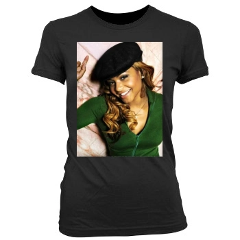 Christina Milian Women's Junior Cut Crewneck T-Shirt