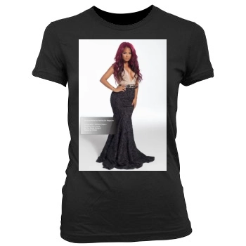 Christina Milian Women's Junior Cut Crewneck T-Shirt