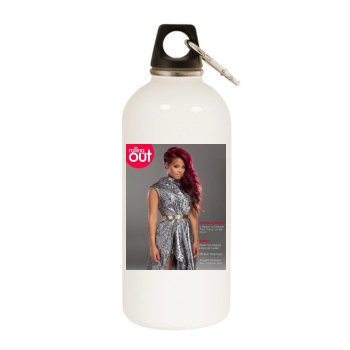 Christina Milian White Water Bottle With Carabiner