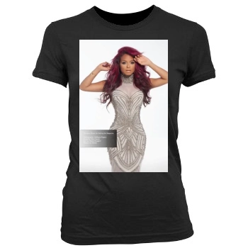 Christina Milian Women's Junior Cut Crewneck T-Shirt