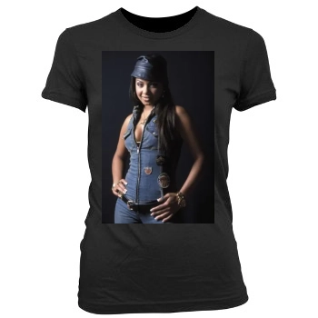 Christina Milian Women's Junior Cut Crewneck T-Shirt