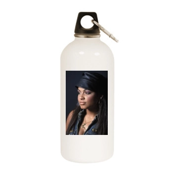 Christina Milian White Water Bottle With Carabiner