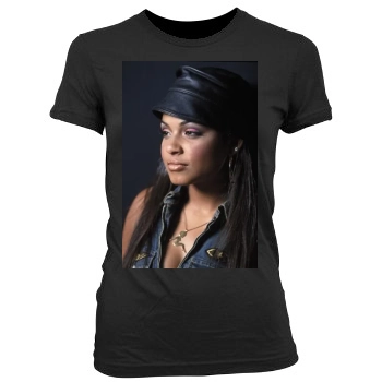 Christina Milian Women's Junior Cut Crewneck T-Shirt