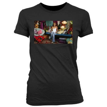 Christina Milian Women's Junior Cut Crewneck T-Shirt