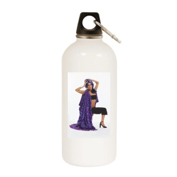 Cher White Water Bottle With Carabiner