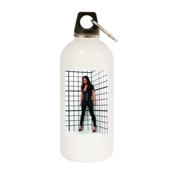 Cheryl Cole White Water Bottle With Carabiner