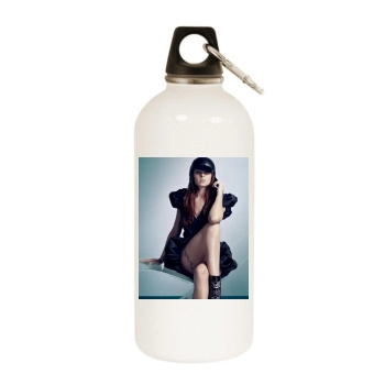 Cheryl Cole White Water Bottle With Carabiner