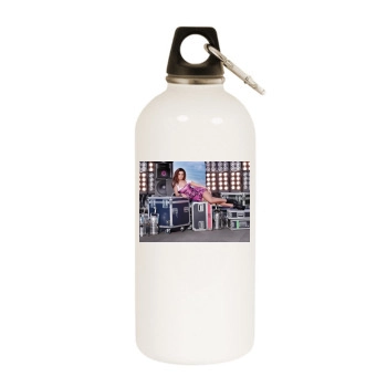 Cheryl Cole White Water Bottle With Carabiner