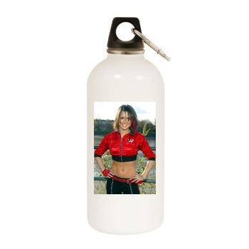 Cheryl Cole White Water Bottle With Carabiner