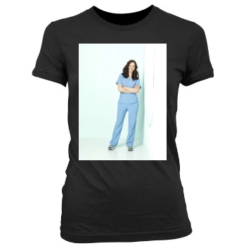 Chyler Leigh Women's Junior Cut Crewneck T-Shirt