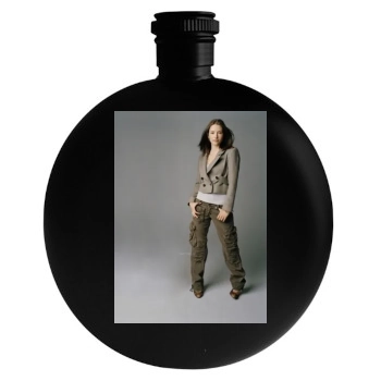 Chyler Leigh Round Flask