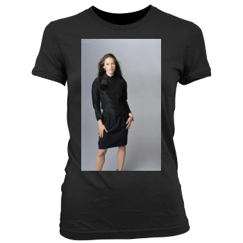 Chyler Leigh Women's Junior Cut Crewneck T-Shirt