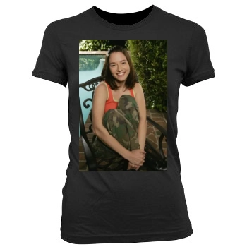 Chyler Leigh Women's Junior Cut Crewneck T-Shirt