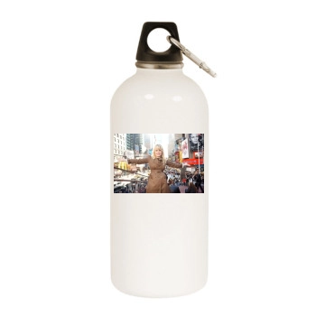 Duffy White Water Bottle With Carabiner