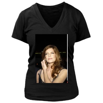 Rene Russo Women's Deep V-Neck TShirt