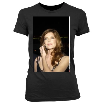 Rene Russo Women's Junior Cut Crewneck T-Shirt