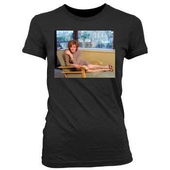 Rene Russo Women's Junior Cut Crewneck T-Shirt
