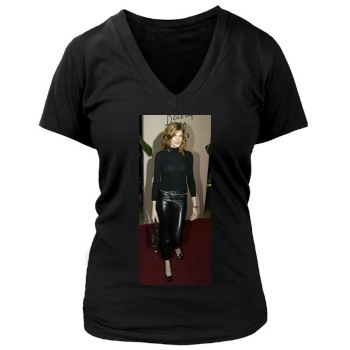 Rene Russo Women's Deep V-Neck TShirt