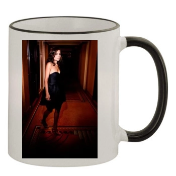 Elena Anaya 11oz Colored Rim & Handle Mug