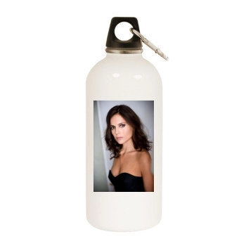 Elena Anaya White Water Bottle With Carabiner