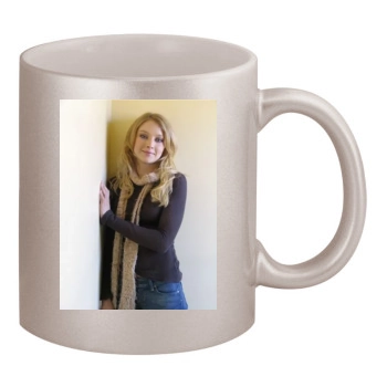 Elisabeth Harnois 11oz Metallic Silver Mug