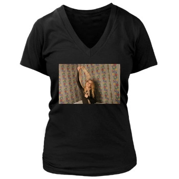 Elisabeth Harnois Women's Deep V-Neck TShirt