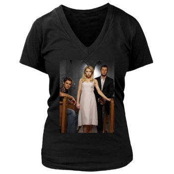 Elisabeth Harnois Women's Deep V-Neck TShirt