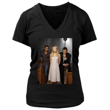 Elisabeth Harnois Women's Deep V-Neck TShirt