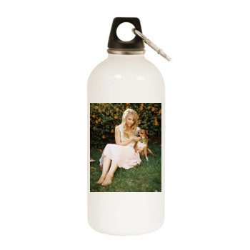 Elisabeth Harnois White Water Bottle With Carabiner