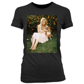 Elisabeth Harnois Women's Junior Cut Crewneck T-Shirt