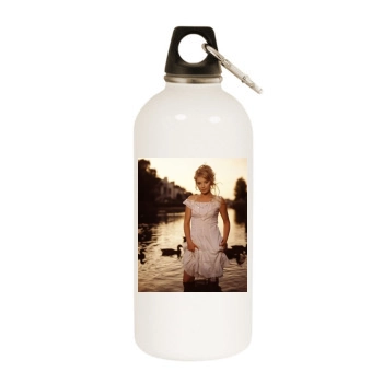 Elisabeth Harnois White Water Bottle With Carabiner