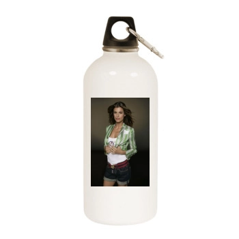 Elisabetta Canalis White Water Bottle With Carabiner