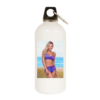 Elisandra Tomacheski White Water Bottle With Carabiner