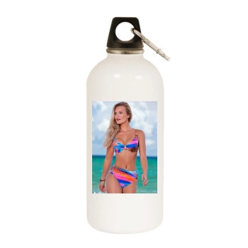 Elisandra Tomacheski White Water Bottle With Carabiner