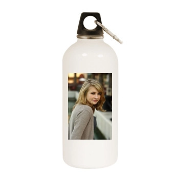 Eliza Bennett White Water Bottle With Carabiner