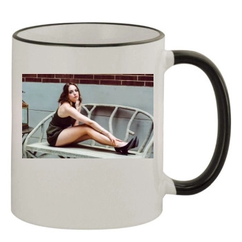 Elizabeth Gillies 11oz Colored Rim & Handle Mug