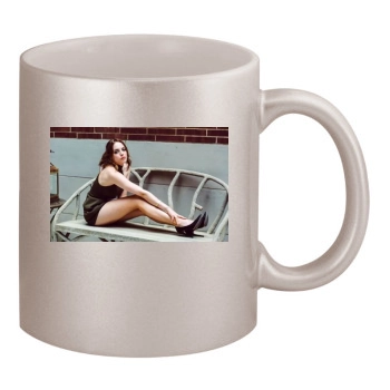 Elizabeth Gillies 11oz Metallic Silver Mug