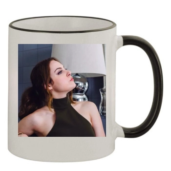 Elizabeth Gillies 11oz Colored Rim & Handle Mug