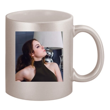 Elizabeth Gillies 11oz Metallic Silver Mug