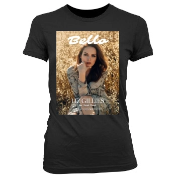 Elizabeth Gillies Women's Junior Cut Crewneck T-Shirt