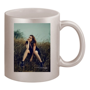 Elizabeth Gillies 11oz Metallic Silver Mug