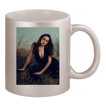 Elizabeth Gillies 11oz Metallic Silver Mug